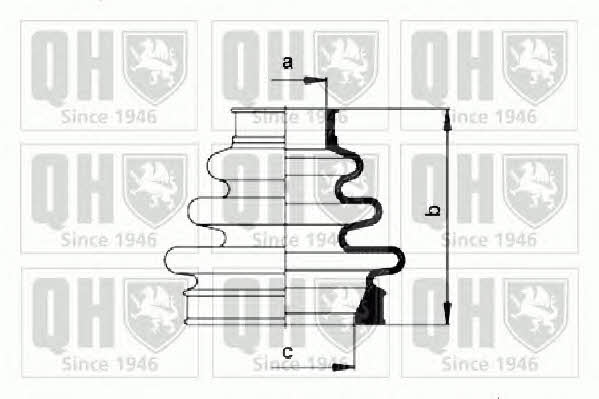 Quinton Hazell QJB837 Пильник привідного валу QJB837: Приваблива ціна - Купити у Польщі на 2407.PL!