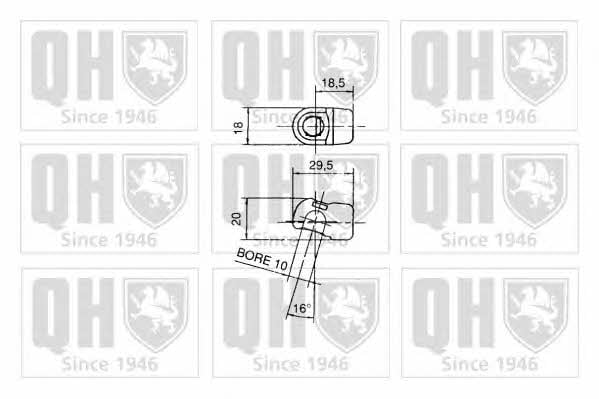 Quinton Hazell QTS128358 Gas Spring, boot-/cargo area QTS128358: Buy near me in Poland at 2407.PL - Good price!