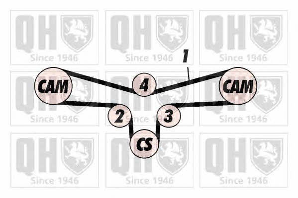 Quinton Hazell QTB366 Timing belt QTB366: Buy near me in Poland at 2407.PL - Good price!