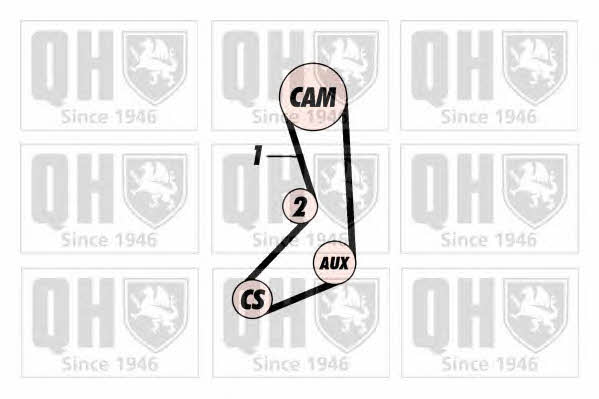 Quinton Hazell QTB386 Ремень ГРМ QTB386: Отличная цена - Купить в Польше на 2407.PL!