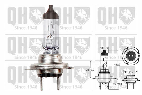 Quinton Hazell QBL477 Halogen lamp 12V H7 55W QBL477: Buy near me in Poland at 2407.PL - Good price!