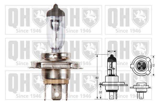Quinton Hazell QBL472 Halogen lamp 12V H4 60/55W QBL472: Buy near me in Poland at 2407.PL - Good price!