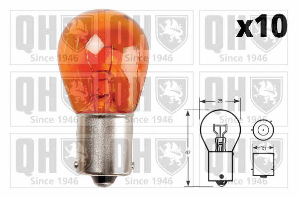 Quinton Hazell QBL581 Glow bulb yellow PY21W 12V 21W QBL581: Buy near me at 2407.PL in Poland at an Affordable price!