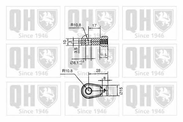 Quinton Hazell 128328 Gas hood spring 128328: Buy near me in Poland at 2407.PL - Good price!
