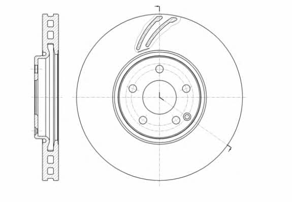 Remsa 61405.10 Front brake disc ventilated 6140510: Buy near me in Poland at 2407.PL - Good price!