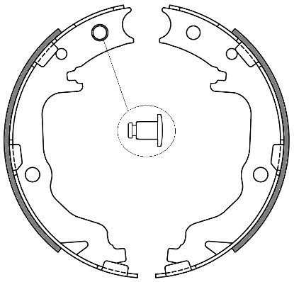 Remsa 4641.00 Parking brake shoes 464100: Buy near me in Poland at 2407.PL - Good price!