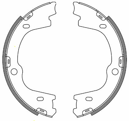 Remsa 4673.00 Parking brake shoes 467300: Buy near me at 2407.PL in Poland at an Affordable price!