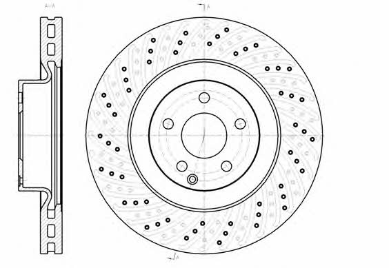 Remsa 61186.10 Front brake disc ventilated 6118610: Buy near me in Poland at 2407.PL - Good price!