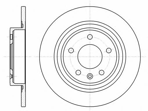 Remsa 61315.00 Bremsscheibe hinten, unbelüftet 6131500: Kaufen Sie zu einem guten Preis in Polen bei 2407.PL!