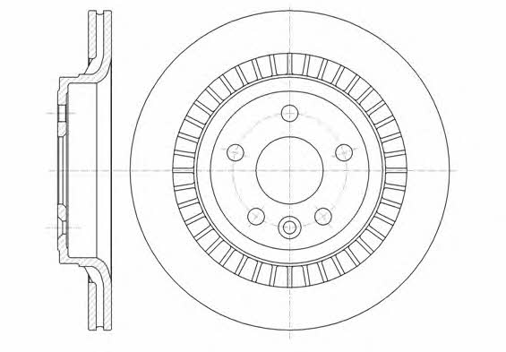 Remsa 61320.10 Rear ventilated brake disc 6132010: Buy near me in Poland at 2407.PL - Good price!