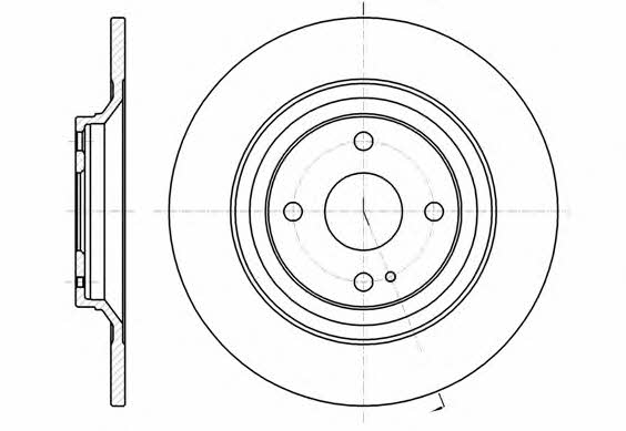 Remsa 61379.00 Bremsscheibe hinten, unbelüftet 6137900: Kaufen Sie zu einem guten Preis in Polen bei 2407.PL!