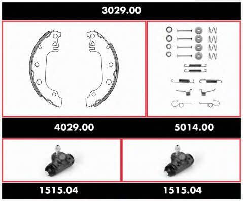 Remsa 3029.00 Колодки тормозные барабанные, комплект 302900: Отличная цена - Купить в Польше на 2407.PL!