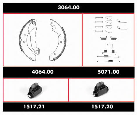 Remsa 3064.00 Brake shoe set 306400: Buy near me in Poland at 2407.PL - Good price!