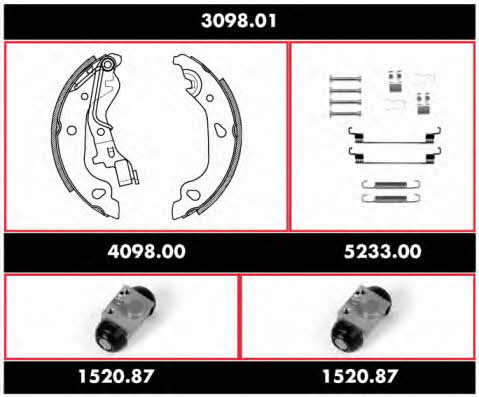 Remsa 3098.01 Brake shoe set 309801: Buy near me in Poland at 2407.PL - Good price!