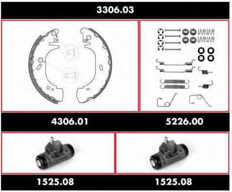 Remsa 3306.03 Bremsbackensatz 330603: Kaufen Sie zu einem guten Preis in Polen bei 2407.PL!