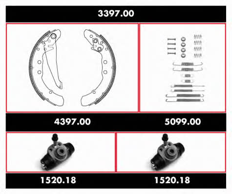 Remsa 3397.00 Колодки тормозные барабанные, комплект 339700: Отличная цена - Купить в Польше на 2407.PL!