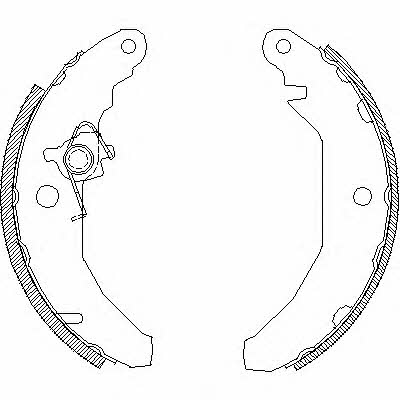 Remsa 4081.00 Brake shoe set 408100: Buy near me in Poland at 2407.PL - Good price!