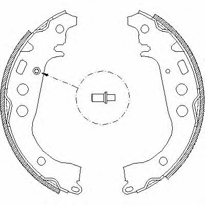 Remsa 4101.00 Brake shoe set 410100: Buy near me at 2407.PL in Poland at an Affordable price!