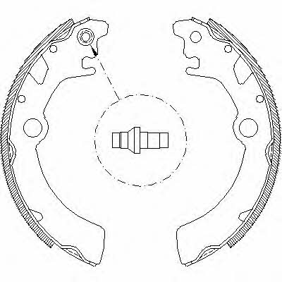 Remsa 4116.00 Brake shoe set 411600: Buy near me at 2407.PL in Poland at an Affordable price!