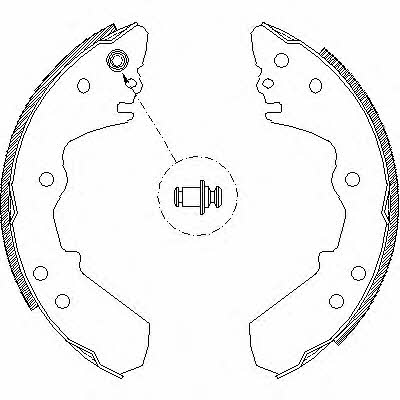 Remsa 4316.00 Brake shoe set 431600: Buy near me in Poland at 2407.PL - Good price!