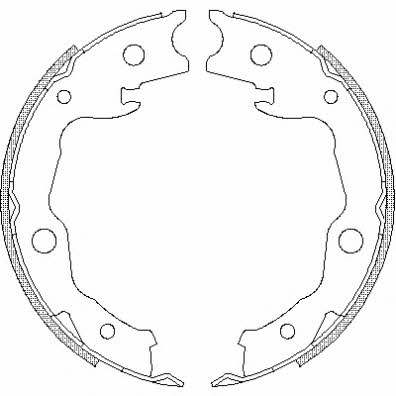 Remsa 4677.00 Parking brake shoes 467700: Buy near me in Poland at 2407.PL - Good price!