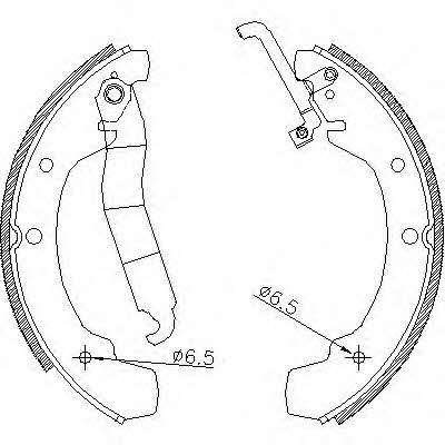 Remsa 4688.00 Brake shoe set 468800: Buy near me in Poland at 2407.PL - Good price!