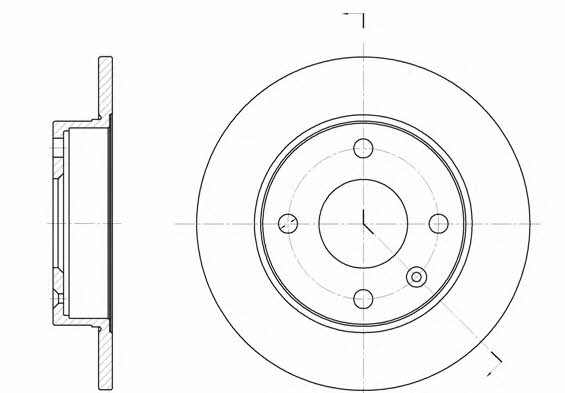 Remsa 6094.00 Unbelüftete Bremsscheibe vorne 609400: Kaufen Sie zu einem guten Preis in Polen bei 2407.PL!