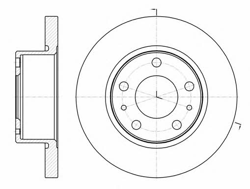 Remsa 61007.00 Unbelüftete Bremsscheibe vorne 6100700: Kaufen Sie zu einem guten Preis in Polen bei 2407.PL!