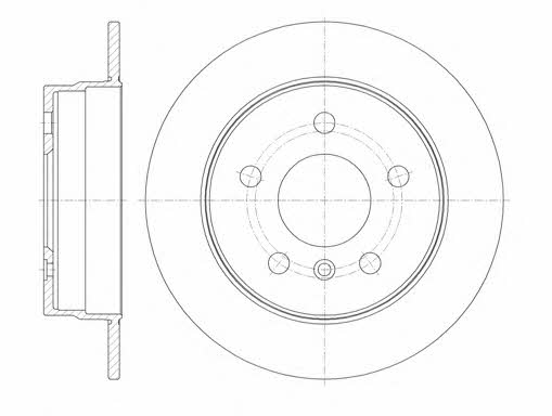 Remsa 61065.00 Bremsscheibe hinten, unbelüftet 6106500: Kaufen Sie zu einem guten Preis in Polen bei 2407.PL!