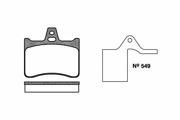 Remsa 0088.10 Scheibenbremsbeläge, Set 008810: Kaufen Sie zu einem guten Preis in Polen bei 2407.PL!