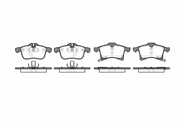 Remsa 1036.02 Front disc brake pads, set 103602: Buy near me at 2407.PL in Poland at an Affordable price!