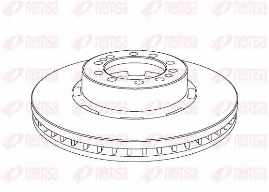 Remsa NCA1074.20 Front brake disc ventilated NCA107420: Buy near me in Poland at 2407.PL - Good price!