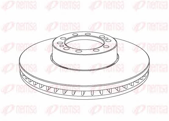 Remsa NCA1075.20 Front brake disc ventilated NCA107520: Buy near me at 2407.PL in Poland at an Affordable price!