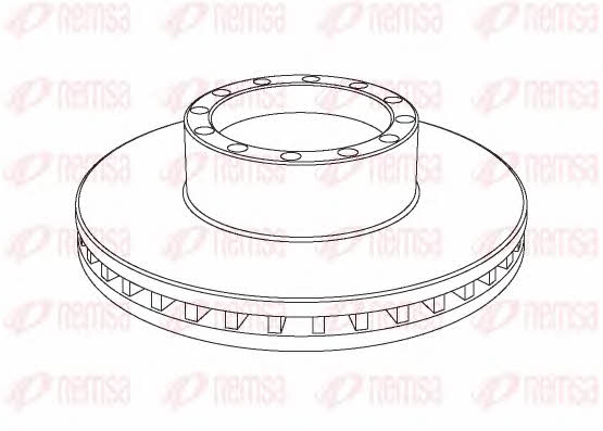 Remsa NCA1091.20 Front brake disc ventilated NCA109120: Buy near me in Poland at 2407.PL - Good price!