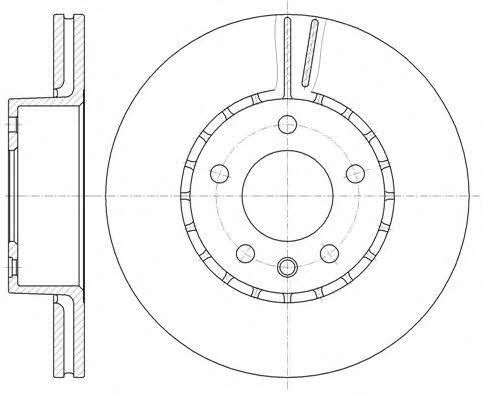 Remsa 6300.10 Front brake disc ventilated 630010: Buy near me in Poland at 2407.PL - Good price!