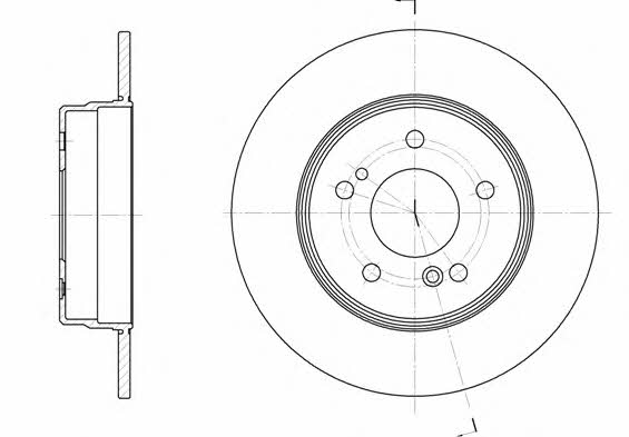 Remsa 6467.00 Rear brake disc, non-ventilated 646700: Buy near me at 2407.PL in Poland at an Affordable price!