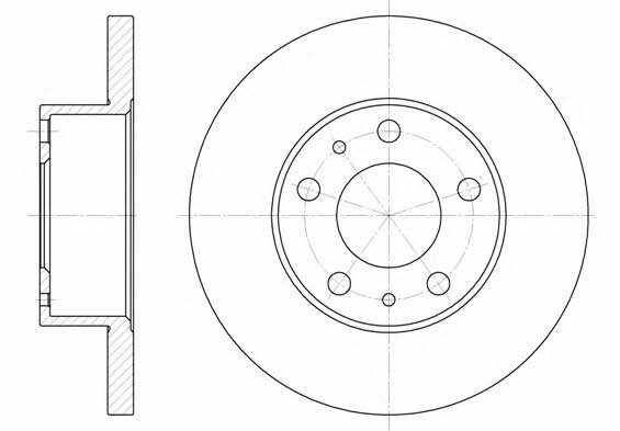 Remsa 6473.00 Unventilated front brake disc 647300: Buy near me in Poland at 2407.PL - Good price!