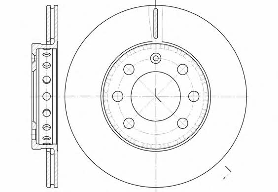 Remsa 6595.00 Front brake disc ventilated 659500: Buy near me in Poland at 2407.PL - Good price!