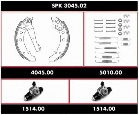 Remsa SPK 3045.02 Колодки тормозные барабанные, комплект SPK304502: Купить в Польше - Отличная цена на 2407.PL!