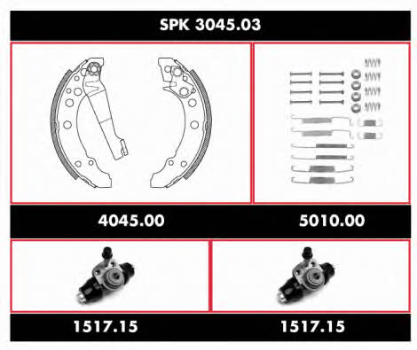 Remsa SPK 3045.03 Колодки тормозные барабанные, комплект SPK304503: Отличная цена - Купить в Польше на 2407.PL!