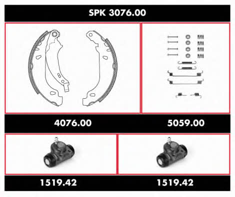  SPK 3076.00 Brake shoe set SPK307600: Buy near me in Poland at 2407.PL - Good price!
