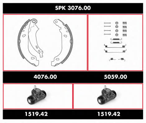 Remsa SPK 3076.00 Szczęki hamulcowe, zestaw SPK307600: Atrakcyjna cena w Polsce na 2407.PL - Zamów teraz!