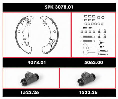Remsa SPK 3078.01 Brake shoe set SPK307801: Buy near me in Poland at 2407.PL - Good price!