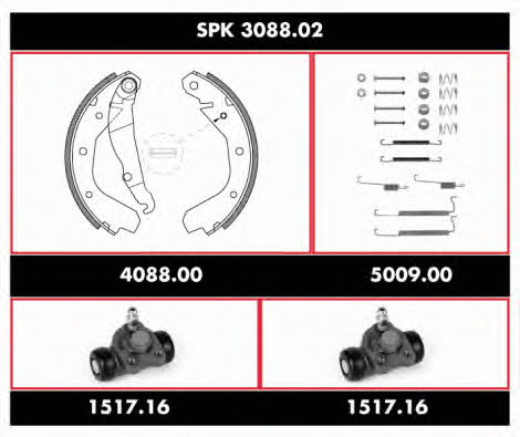 Remsa SPK 3088.02 Колодки тормозные барабанные, комплект SPK308802: Отличная цена - Купить в Польше на 2407.PL!