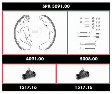 Remsa SPK 3091.00 Колодки тормозные барабанные, комплект SPK309100: Отличная цена - Купить в Польше на 2407.PL!