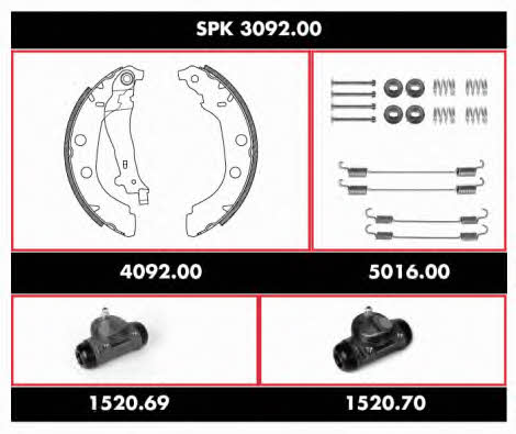 Remsa SPK 3092.00 Brake shoe set SPK309200: Buy near me in Poland at 2407.PL - Good price!