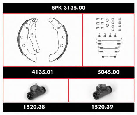  SPK 3135.00 Колодки тормозные барабанные, комплект SPK313500: Отличная цена - Купить в Польше на 2407.PL!