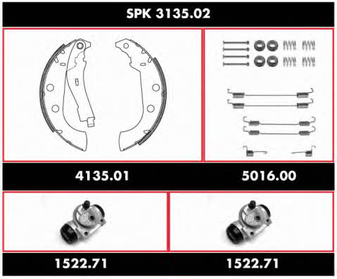 Remsa SPK 3135.02 Колодки тормозные барабанные, комплект SPK313502: Купить в Польше - Отличная цена на 2407.PL!