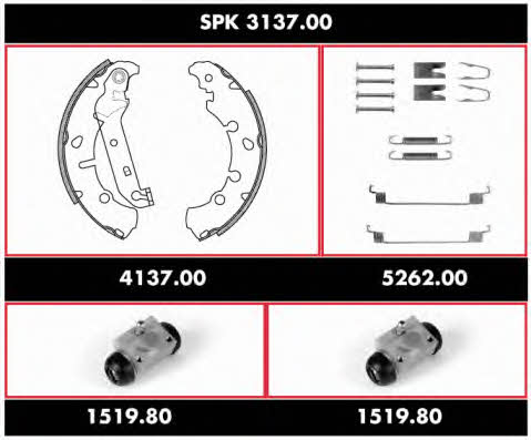  SPK 3137.00 Колодки тормозные барабанные, комплект SPK313700: Отличная цена - Купить в Польше на 2407.PL!