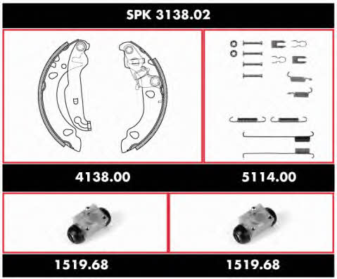  SPK 3138.02 Szczęki hamulcowe, zestaw SPK313802: Dobra cena w Polsce na 2407.PL - Kup Teraz!